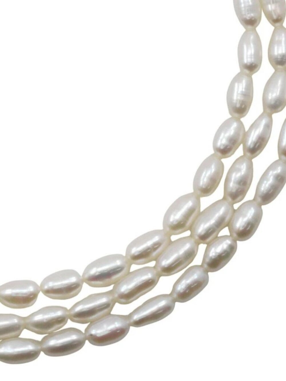 TASAKI Pearl triple Necklace K14 Yellow Gold/Pearl Women